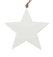 Metall-Stern D30cm flach weiss 613238-11