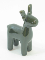 Keramik-Hirsch, 7,5x4x11cm gruen 616842-42