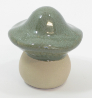 Keramik-Pilz, 7,5x7,5x7,5cm gruen 617683-42