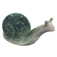 Keramik-Schnecke, L23 H11,6cm gruen 618284-42
