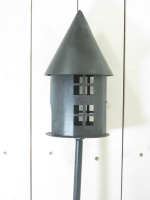 Metall-Stecker Haus, B10 H25, Stab L70cm grau 640372-72
