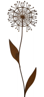 Metall-Stecker Pusteblume, D15 Stab: 60cm Rost 640379-65