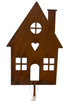 Metall-Stecker Haus, H15 L70cm rost 641136-65