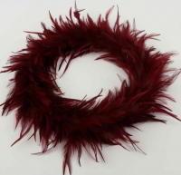 Feder-Kranz Fluffi D30cm dunkelrot 660222-27