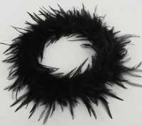 Kranz Fluffi D30cm schwarz 660222-75