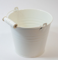 Pflanztopf m.Henkel D13/9cm H11cm, cremeweiss 700322-12