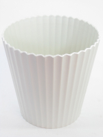 Kunststoff-Pflanztopf geriffelt, 15x11x15,5cm 701199-12