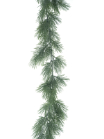 Kiefern-Girlande Anja gruen/geweisst ca. 160cm 73531-0