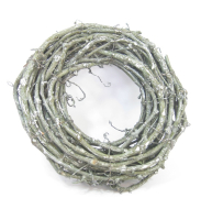 Kranz D30cm S5cm gruen-geweisst 920068-42