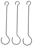 Metall-Haken 12 Stck. L15cm S2mm braun 993563-62