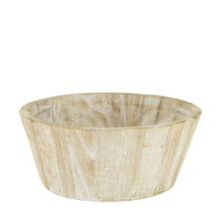 Holz-Schale rund natur/geweisst 25x25x10cm F126403